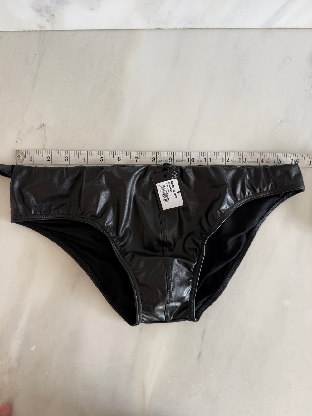 Black DSQUARED2 Bikini Bottoms with Waist Strap - Picture 2 of 5